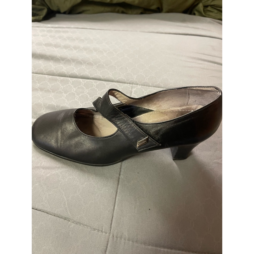 BeautiFeel Black Mary Jane Heels Women's Size 39 Good Uses Condition - Picture 7 of 11